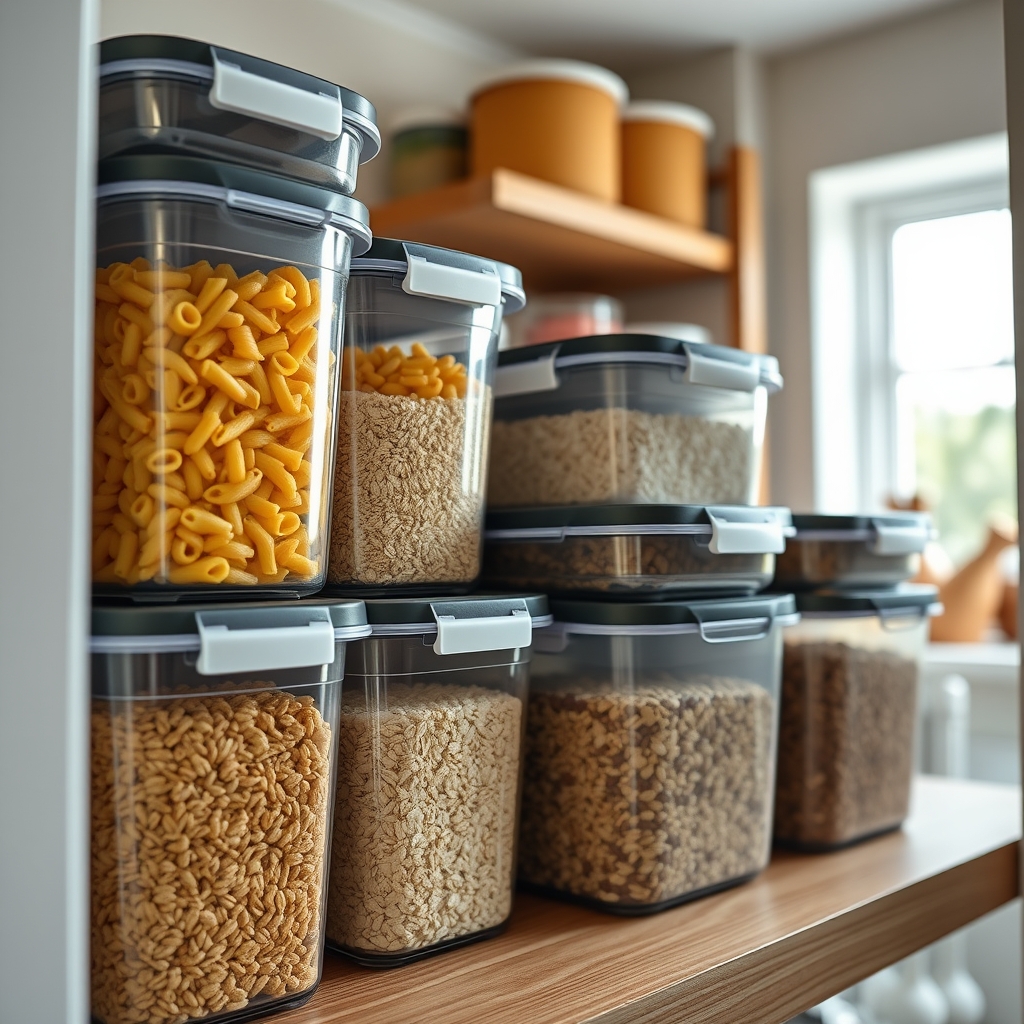 food containers in action