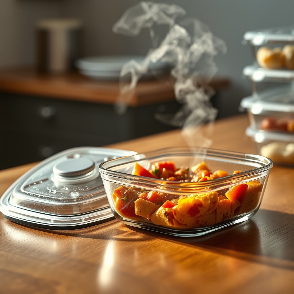 glass containers in action