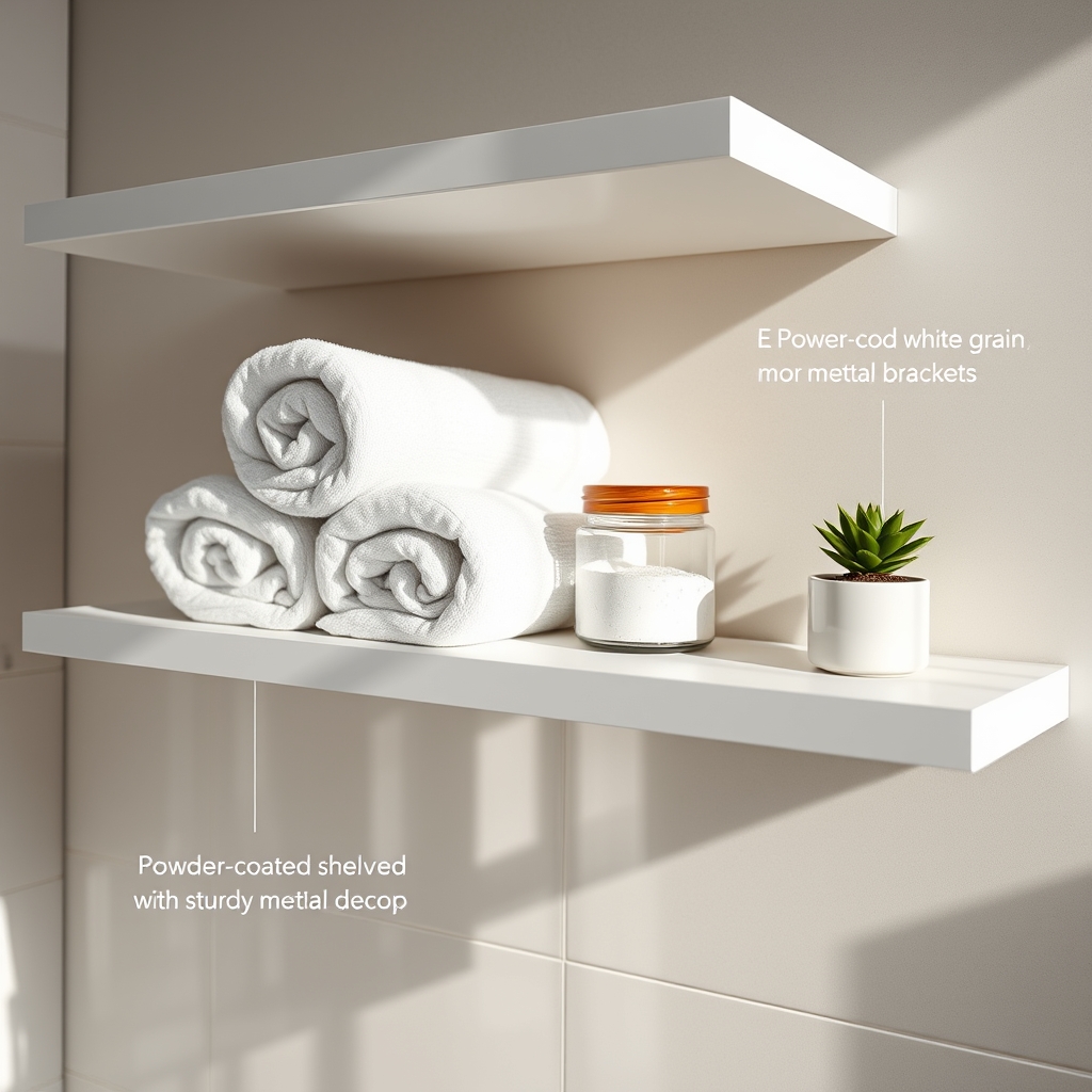 floating shelves in action