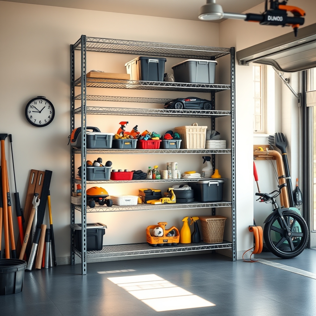 metal shelving product view