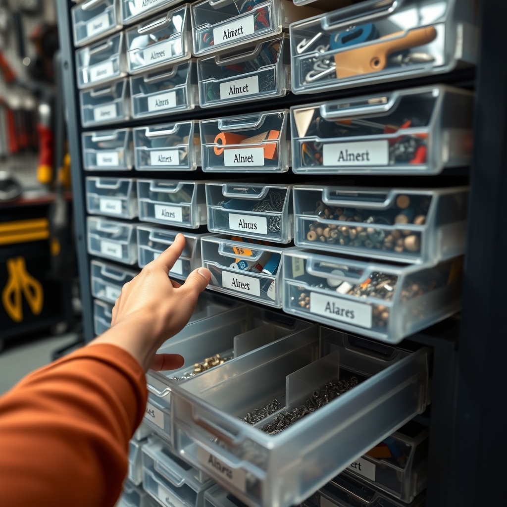 storage cabinet in action