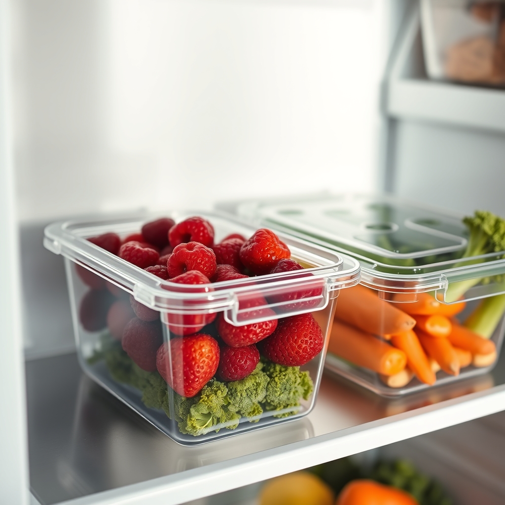 fridge organizer in action